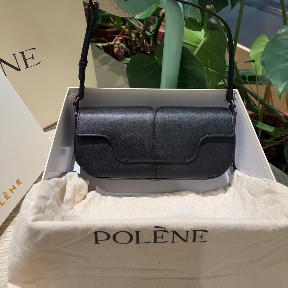 Polene Black Shoulder Bag